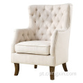 Cadeiras de lazer Atacado Alto traseiro Tufted Arm Chair